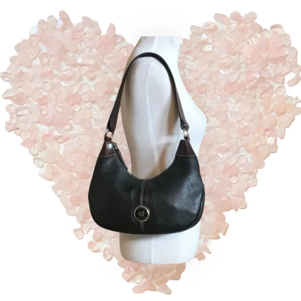 Dooney And Bourke Pebble Leather Medium Hobo Bag - Picture 10 of 16